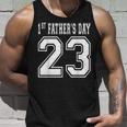 2023 New Dad Papa My First Fathers Day Football Unisex Tank Top Gifts for Him
