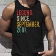 22 Years Old Legend Since September 2001 22Nd Birthday Tank Top Gifts for Him
