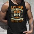 28Th Birthday Gift 28 Years Old Legends Born In June 1994 Unisex Tank Top Gifts for Him