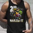 2Nd Grade Nailed It Dinosaur Monster Truck Graduation Cap Unisex Tank Top Gifts for Him