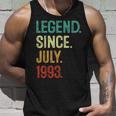 30 Years Old Legend Since July 1993 30Th Birthday Unisex Tank Top Gifts for Him