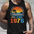 47Th Birthday Vintage June 1976 Made In 1976 47 Years Gift Unisex Tank Top Gifts for Him