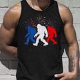 4Th Of July Red White Blue Bigfoot Fireworks Usa Flag Tank Top Gifts for Him