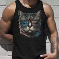 4Th Of July Cat American Flag America Patriotic Funny Unisex Tank Top Gifts for Him