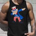 4Th Of July Dabbing Uncle Sam American Flag Kids Boys Men Unisex Tank Top Gifts for Him