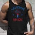 4Th Of July I Like How She Explodes Firework Vintage Couple Unisex Tank Top Gifts for Him