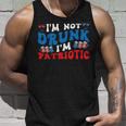 4Th Of July Party Usa Im Not Drunk Im Patriotic Vintage Unisex Tank Top Gifts for Him