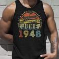 75 Year Old Awesome Since June 1948 75Th Birthday Unisex Tank Top Gifts for Him