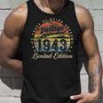 80 Year Old Vintage 1943 Limited Edition 80Th Birthday Tank Top Gifts for Him