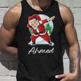 Ahmed Name Gift Santa Ahmed Unisex Tank Top Gifts for Him