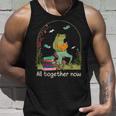 All Together Now Summer Reading 2023 Cute Frog Reading Unisex Tank Top Gifts for Him