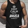 Angela Name Gift Keep Calm And Let Angela Handle It V2 Unisex Tank Top Gifts for Him