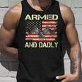 Armed And Dadly Funny Fathers Day 2023 Gifts For Dads Unisex Tank Top Gifts for Him