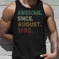 Awesome Since August 1993 30Th Birthday 30 Years Old Tank Top Gifts for Him