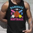 Baseball Or Softball Gender Reveal Baby Party Boy Girl Unisex Tank Top Gifts for Him