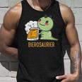 Beer Bierosaurier Saufen Beer Festival Men Sayings Dinosaur Beer Unisex Tank Top Gifts for Him