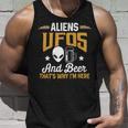 Beer Funny Aliens Ufos And Beer Thats Why Im Here Mens Space Unisex Tank Top Gifts for Him