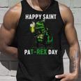 Beer Funny Beer Dinosaur St Patricks Day Shirt Happy St Pat Trex Unisex Tank Top Gifts for Him