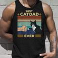 Best Cat Dad Ever Vintage Retro Cat Gifts Men Fathers Day Unisex Tank Top Gifts for Him