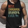 Best Chihuahua Grandpa Ever Dog Lovers Fathers Day Unisex Tank Top Gifts for Him