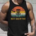 Best Dad By Par Disc Golf Dad Fathers Day Unisex Tank Top Gifts for Him