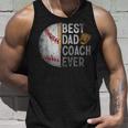 Best Dad Coach Ever Funny Baseball For Sport Lovers Fan Unisex Tank Top Gifts for Him