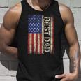 Best Dad Ever Us American Flag Fathers Day Men   Unisex Tank Top Gifts for Him