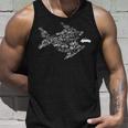 Bicycle Fish Eats Car Gifts For Fish Lovers Funny Gifts Unisex Tank Top Gifts for Him
