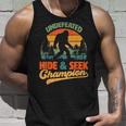 Bigfoot Hide And Seek Champ Sasquatch Hiding Champion Retro Unisex Tank Top Gifts for Him