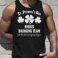 Biggs Name Gift Drinking Team Biggs Let The Shenanigans Begin Unisex Tank Top Gifts for Him