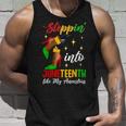 Black Woman Stepping Into Junenth Like My Ancestors Unisex Tank Top Gifts for Him