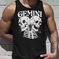 Blackcraft Zodiac Signs Gemini Skull Magical Witch Earth Unisex Tank Top Gifts for Him