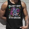 Blast Off Into 4Th Grade First Day Of School Space Rocket Unisex Tank Top Gifts for Him