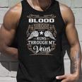 Blood Name Gift Blood Blood Runs Through My Veins Unisex Tank Top Gifts for Him