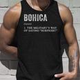 Bohica Definition Funny Phonetic Alphabet Military Humor Unisex Tank Top Gifts for Him