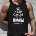 Bonilla Name Gift Keep Calm And Let Bonilla Handle It Unisex Tank Top Gifts for Him