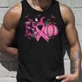 Boo Pumpkin Pink Ribbon Witch Breast Cancer Ghost Halloween Tank Top Gifts for Him