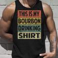 Bourbon Funny Alcohol Drinking Retro Bourbon Unisex Tank Top Gifts for Him