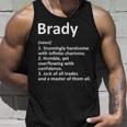 Brady Definition Personalized Name Birthday Idea Definition Tank Top Gifts for Him