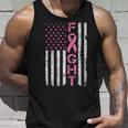 Breast Cancer AwarenessAmerican Flag Distressed Tank Top Gifts for Him