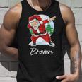 Brown Name Gift Santa Brown Unisex Tank Top Gifts for Him