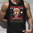 Bulldog Owner Ugly Christmas Sweater Style Tank Top Gifts for Him