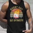 Burnt Out But Optimistic - Retro Vintage Sunset Unisex Tank Top Gifts for Him