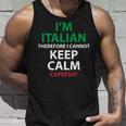 Cant Keep Calm Im Italian - Funny Italian Unisex Tank Top Gifts for Him