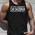 Car Salesman Job Title Employee Funny Worker Car Salesman Unisex Tank Top Gifts for Him