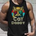 Cat Daddy Retro Cat Dad 80S 90S Vintage Father Day 2023 Unisex Tank Top Gifts for Him