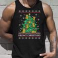 Cat Lover Tree Ugly Christmas Sweater Pun Tank Top Gifts for Him