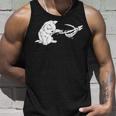 Cat Skeleton Hand Lazy Halloween Costume Bones Kitten Kitty Tank Top Gifts for Him