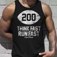 Chad Powers Think Fast Run Fast Football Lover Vintage Unisex Tank Top Gifts for Him
