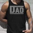 Checkered Dad Black White Dad Fathers Day For Dad Tank Top Gifts for Him